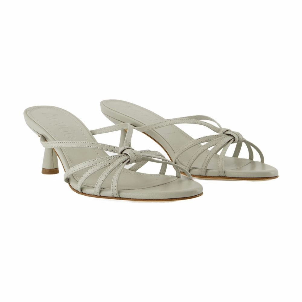 Abby Sandals- Aeyde - Leather - Green