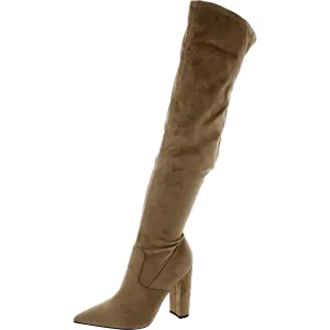 Abetter  Womens Zipper Over-The-Knee Boots