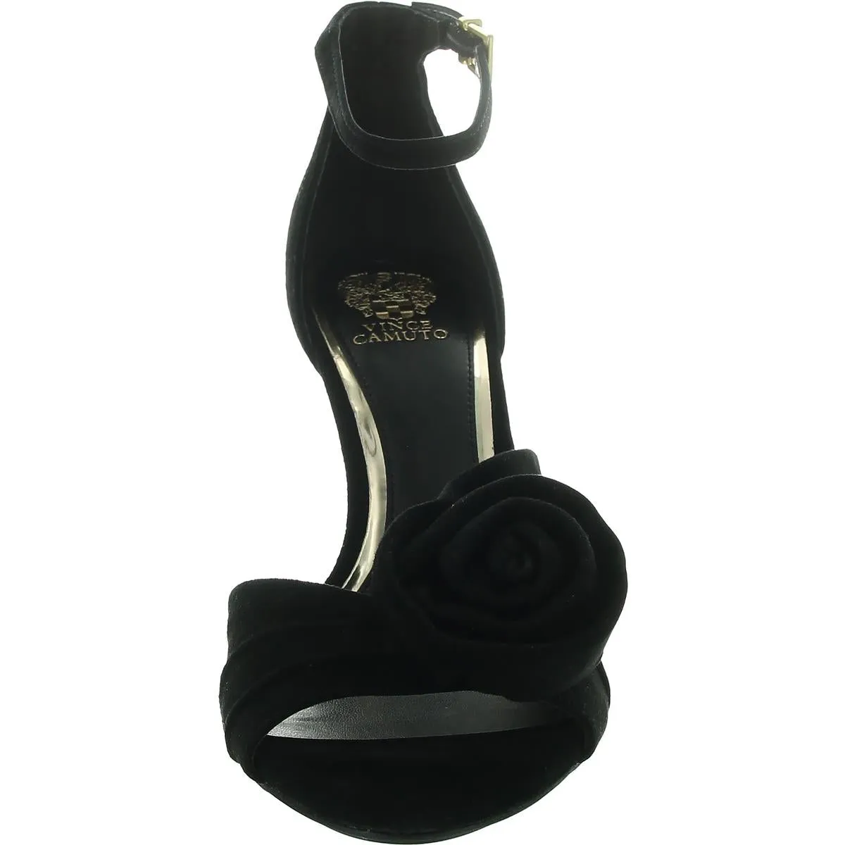 Adaline Womens Satin Rosette Heels