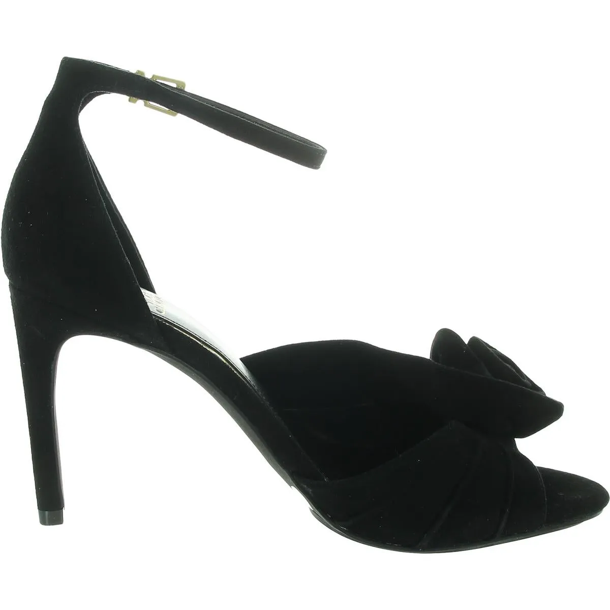 Adaline Womens Satin Rosette Heels