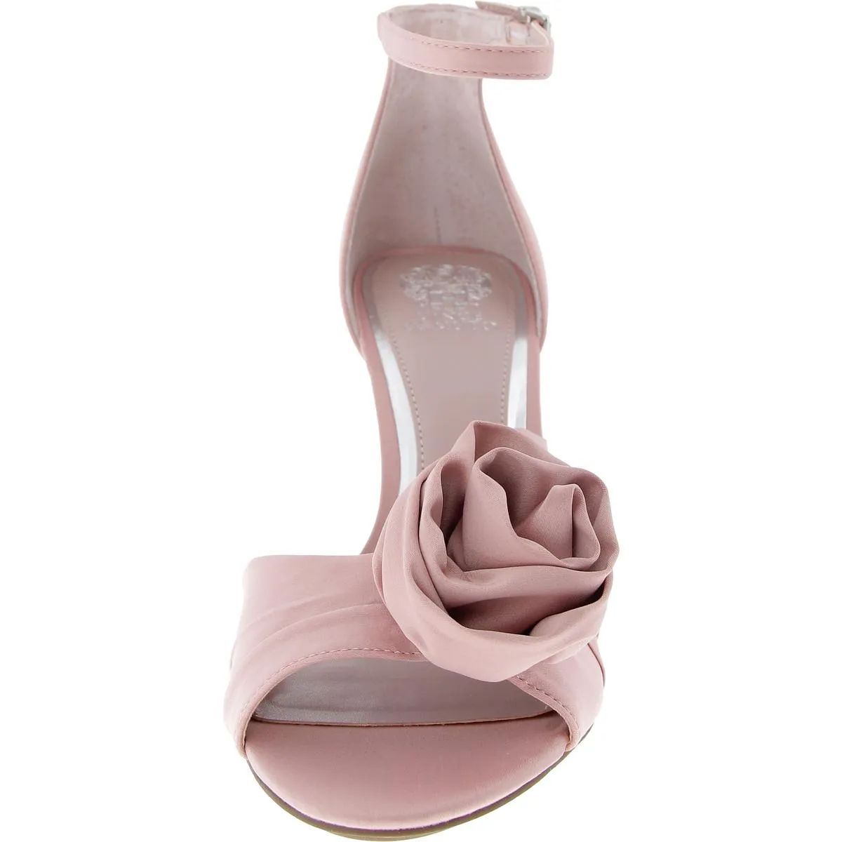 Adaline Womens Satin Rosette Heels