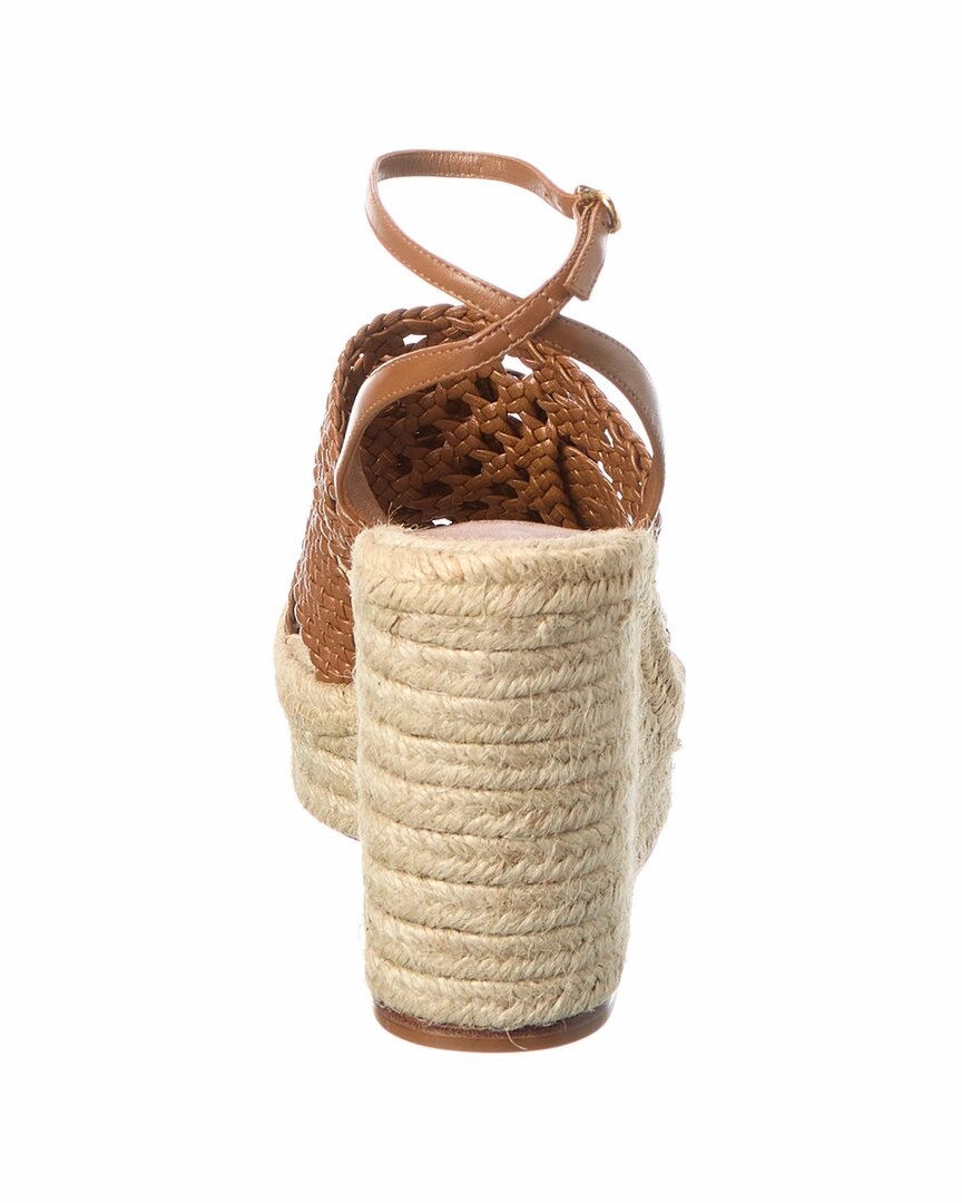 Alexandre Birman Lana 150 Woven Leather Wedge Sandal