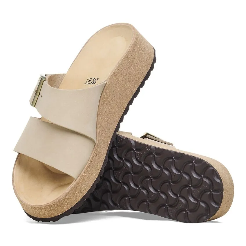 Almina - Warm Sandcastle Nubuck Leather||Almina - Cuir nubuck chteau de sable chaud