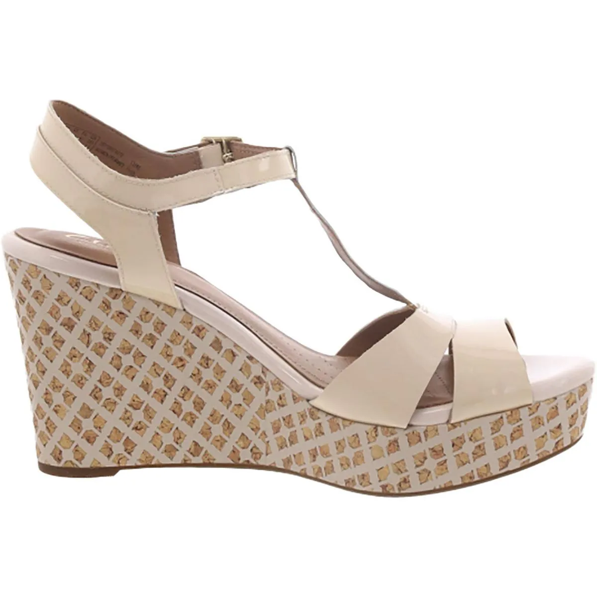 Amelia Roma Womens Patent Leather Ankle Strap Platform Sandals