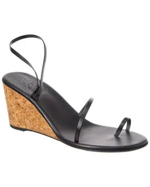 Ancient Greek Sandals Chora Leather Wedge