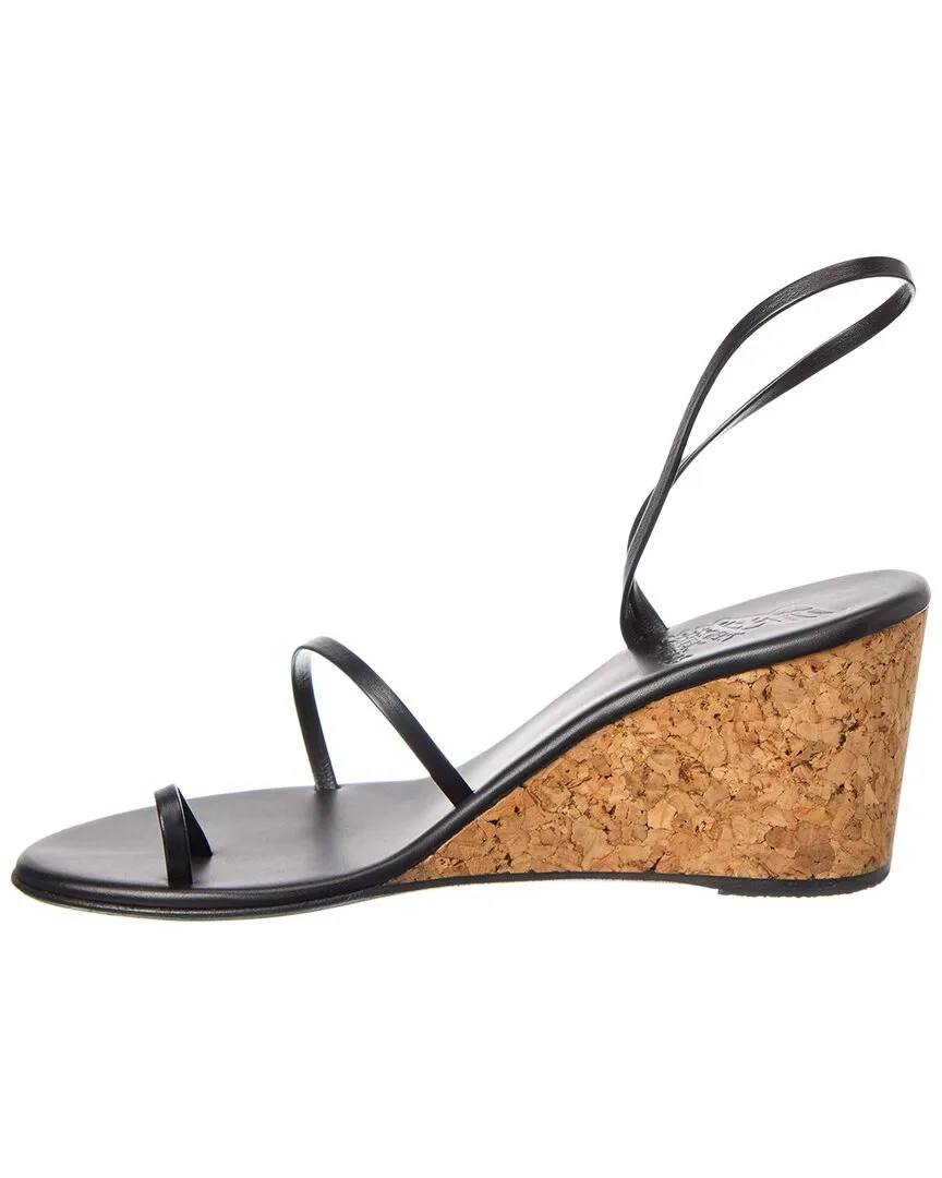 Ancient Greek Sandals Chora Leather Wedge