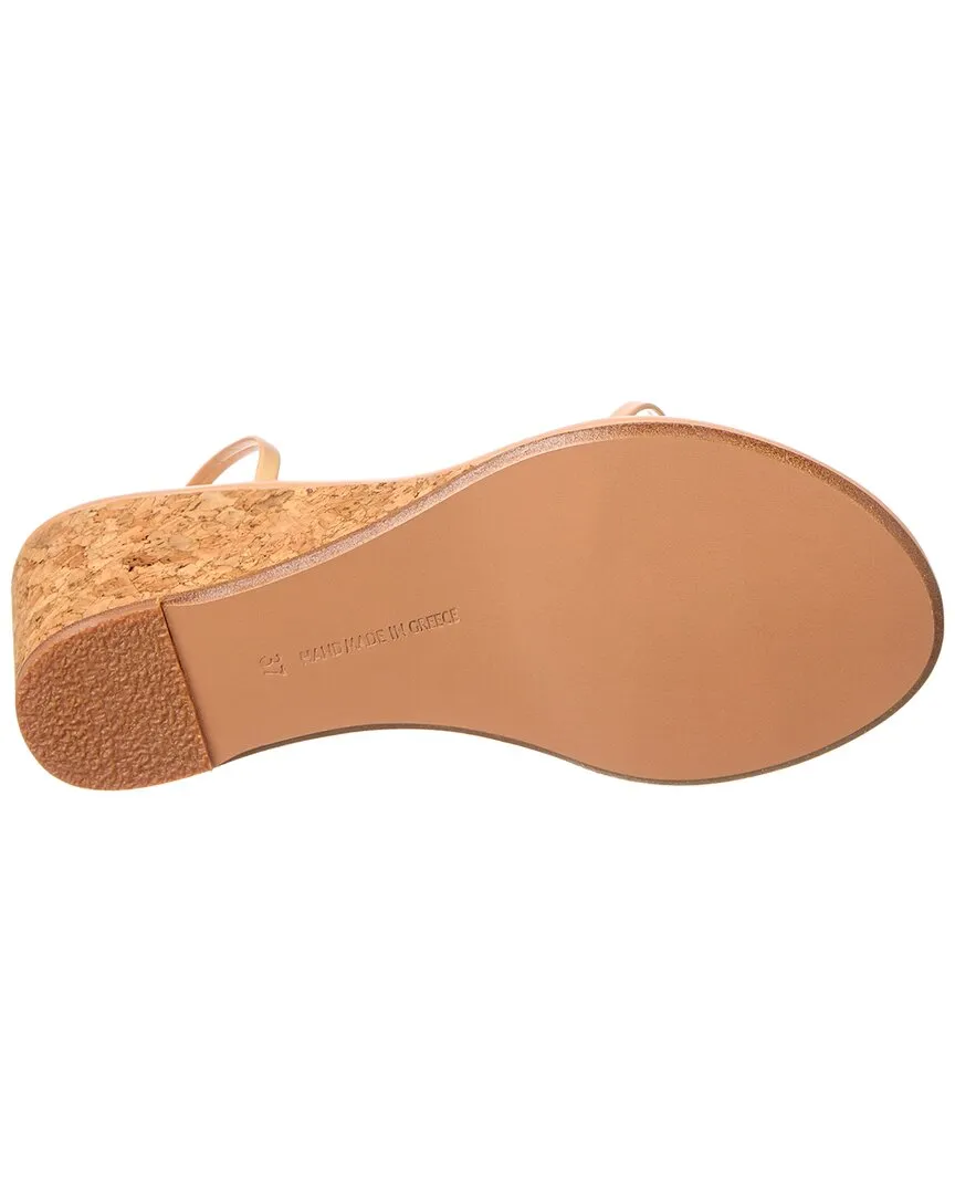 Ancient Greek Sandals Chora Mid Wedge Leather Sandal