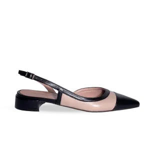 ANGY LEATHER BEIGE/BLACK