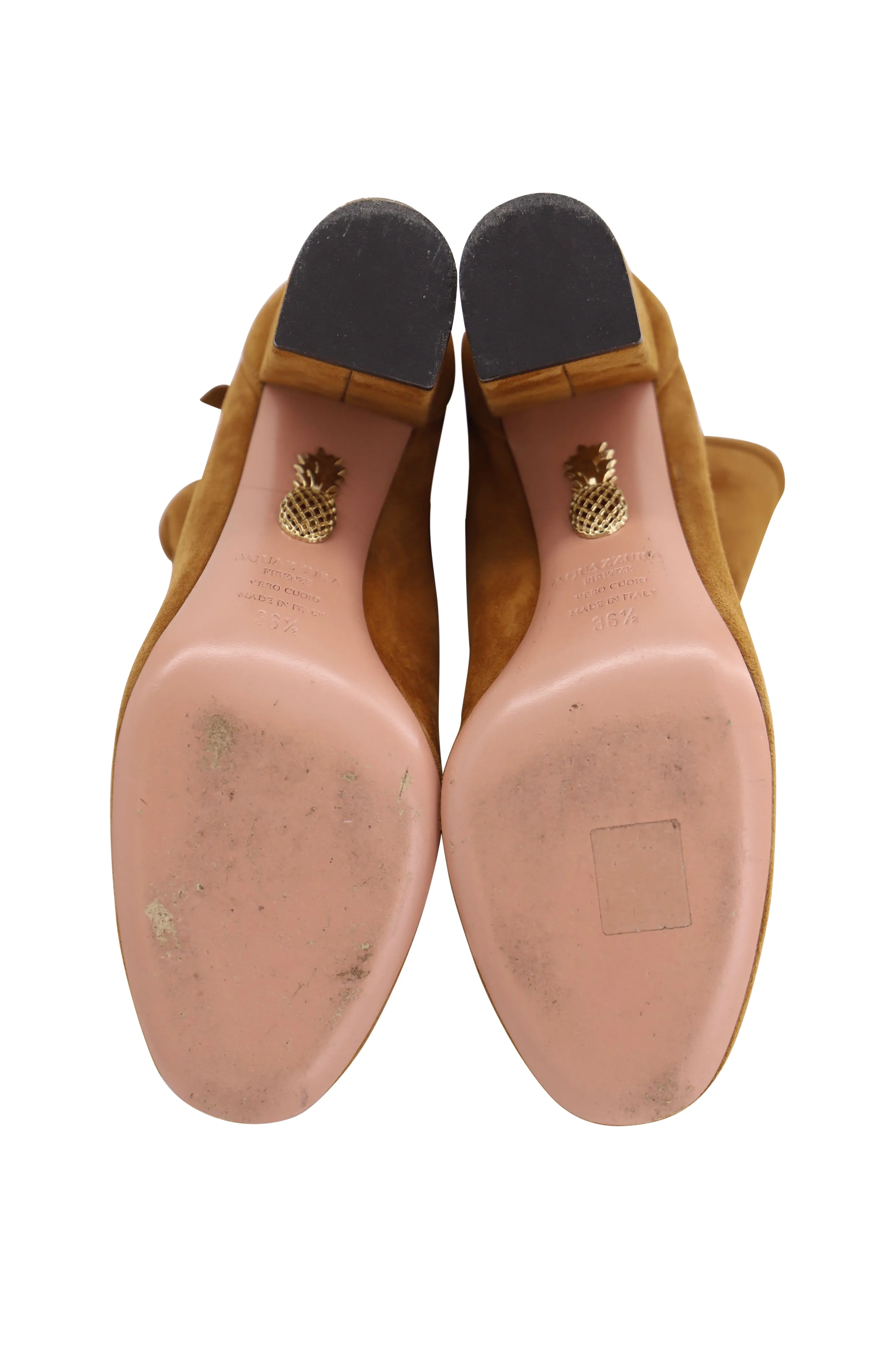 Aquazzura Ankle Boots in Brown Suede
