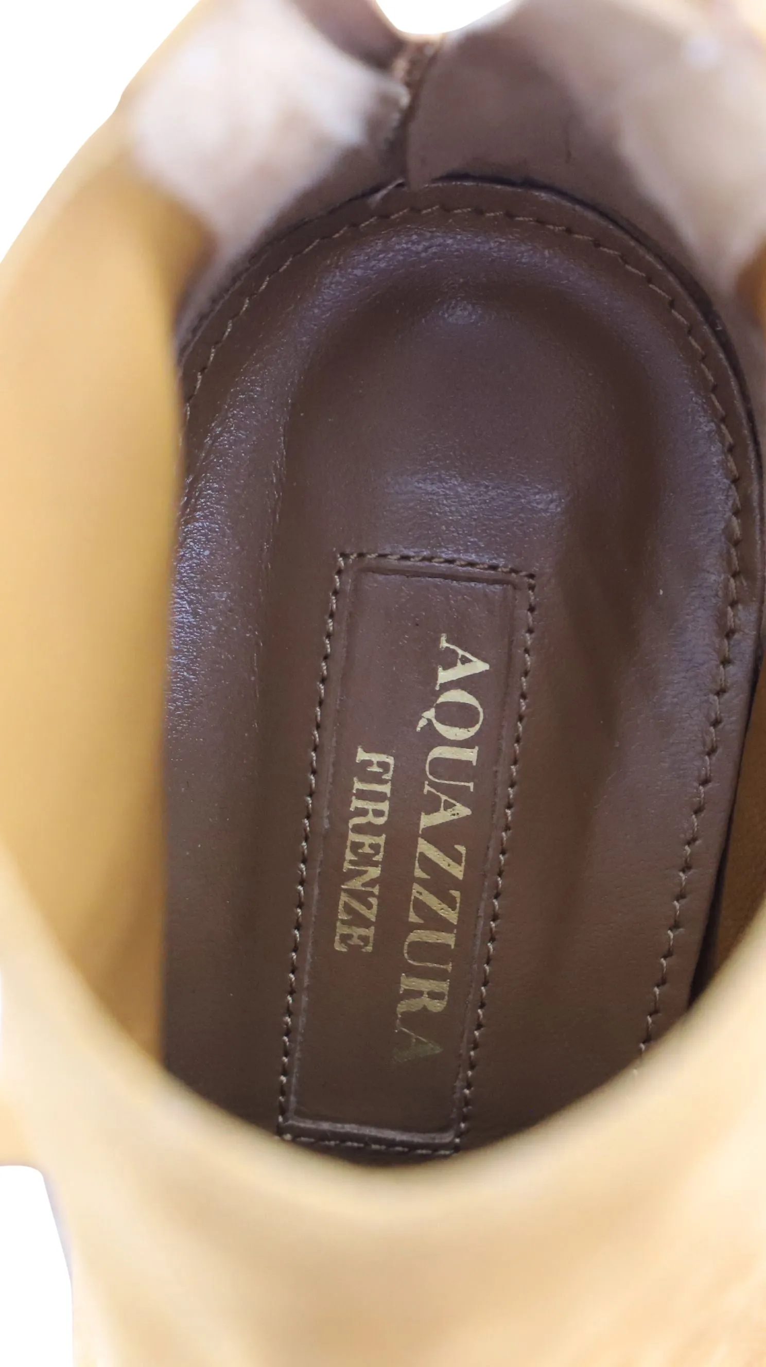 Aquazzura Ankle Boots in Brown Suede