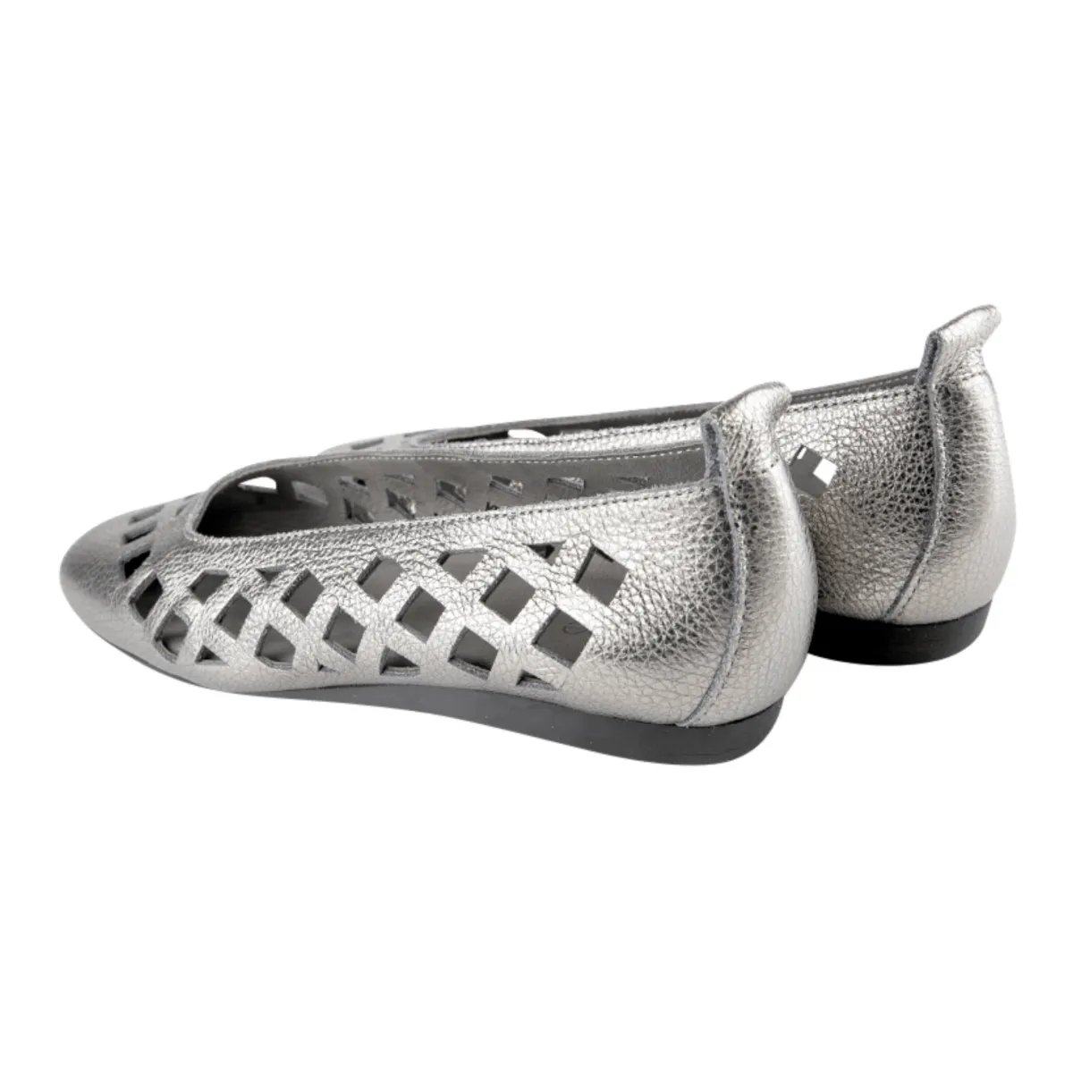 Arche Women's Lamdia Metallic Silver Leather