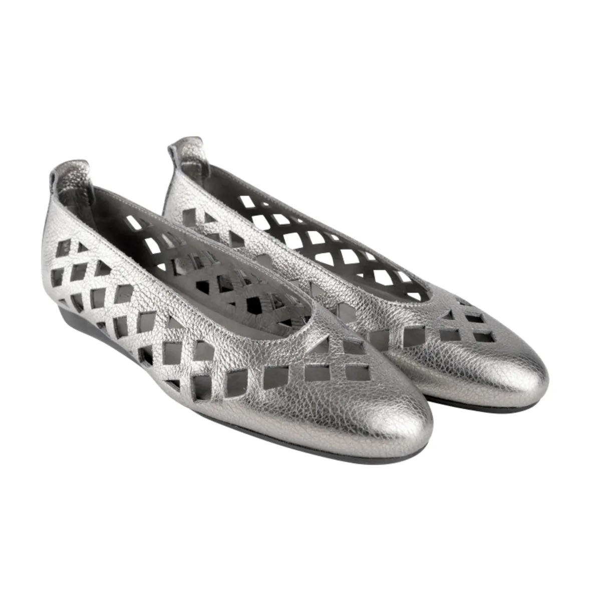 Arche Women's Lamdia Metallic Silver Leather
