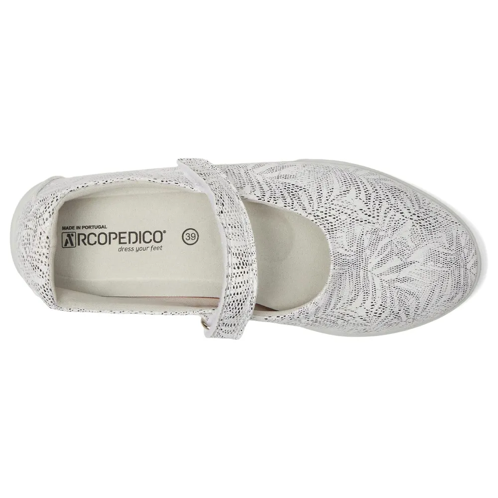 Arcopedico Estrela White Palm Mary Jane (Women's)