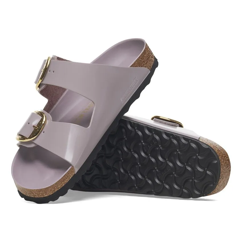 Arizona Hammered Big Buckle - Faded Purple High Shine Leather||Arizona grosse boucle martele - Cuir verni pourpre dlav