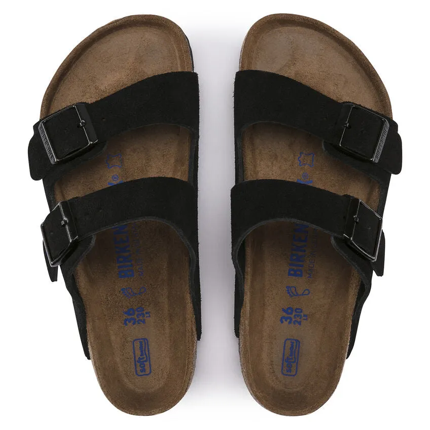 Arizona Soft - Black Suede||Arizona assise plantaire souple - Sude noir