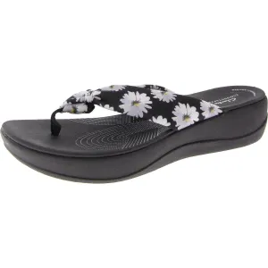 Arla Glison Womens Printed Thong Flip-Flops