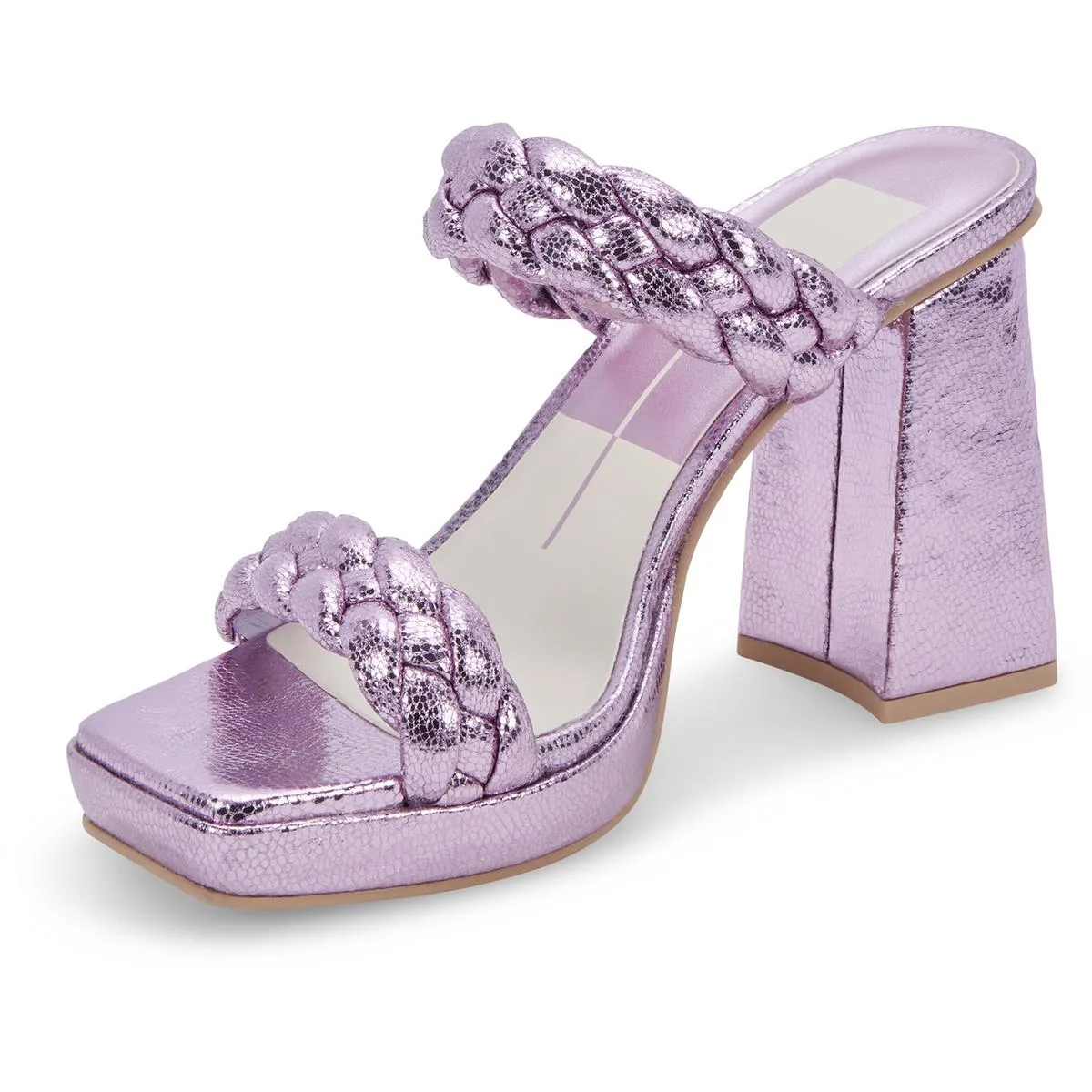 ASHBY Womens Faux Leather Open Toe Platform Sandals