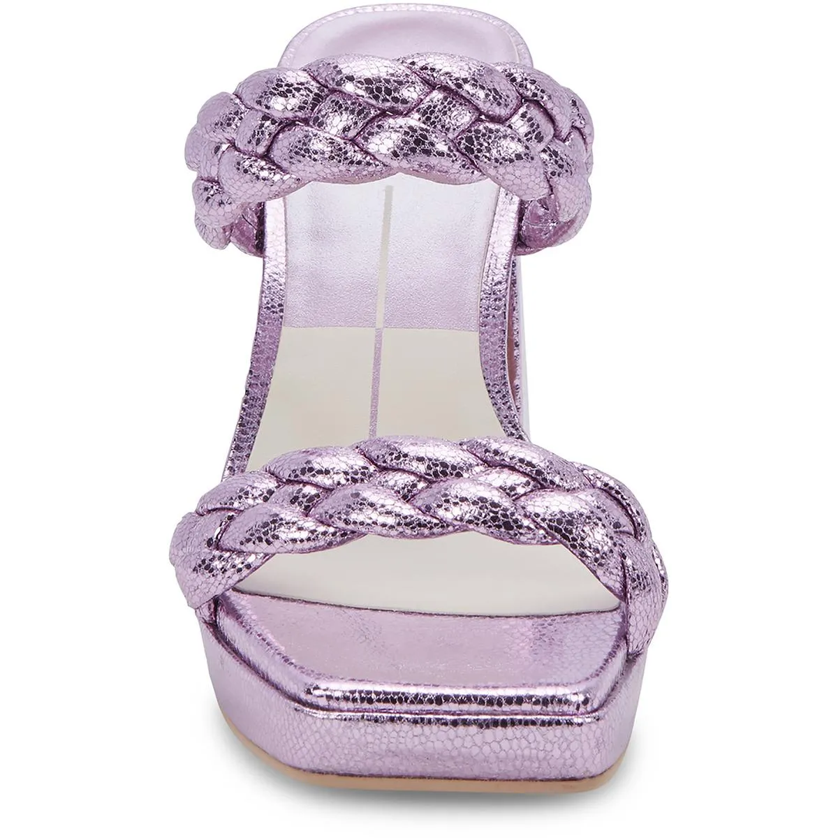 ASHBY Womens Faux Leather Open Toe Platform Sandals