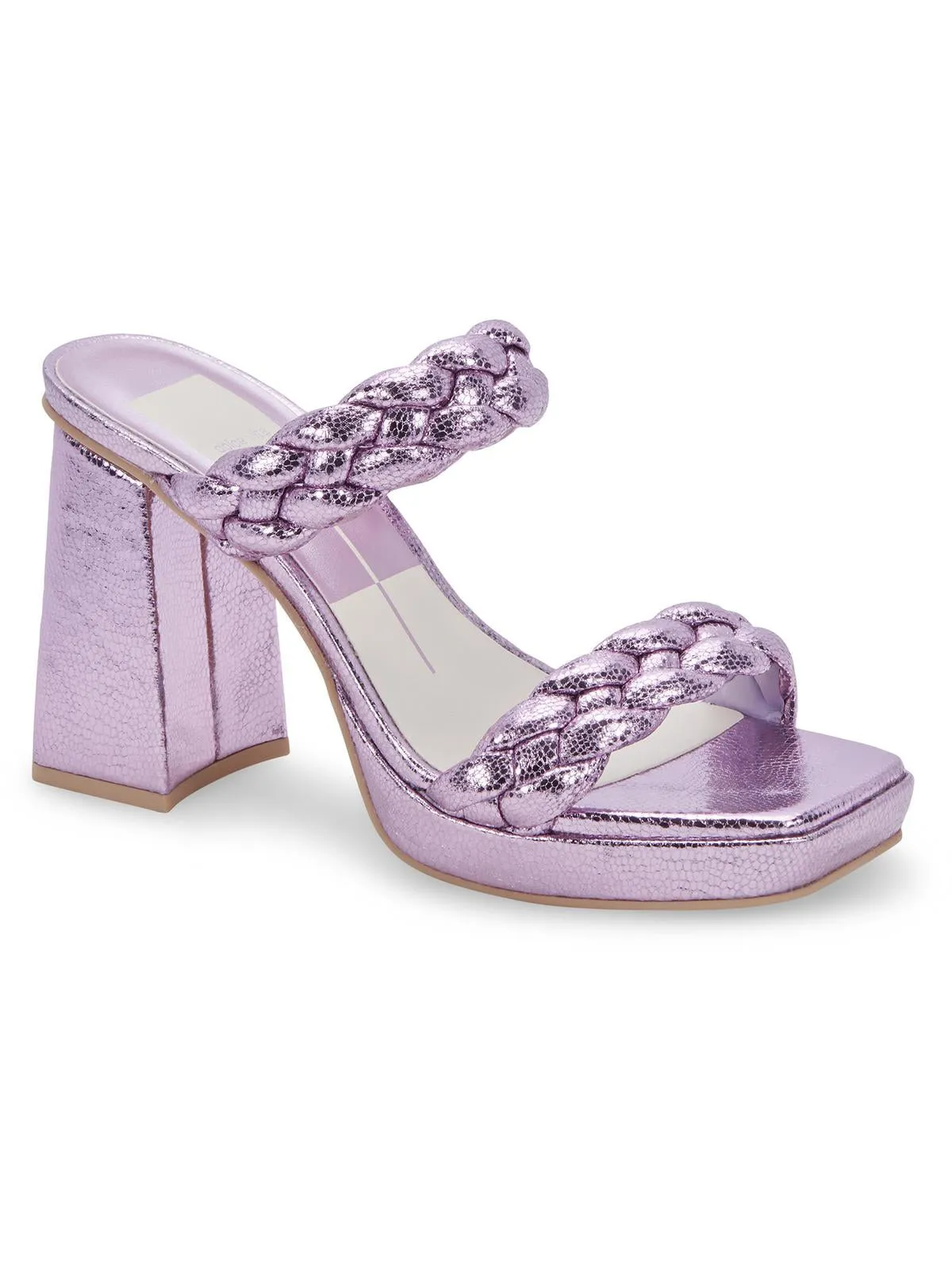 ASHBY Womens Faux Leather Open Toe Platform Sandals
