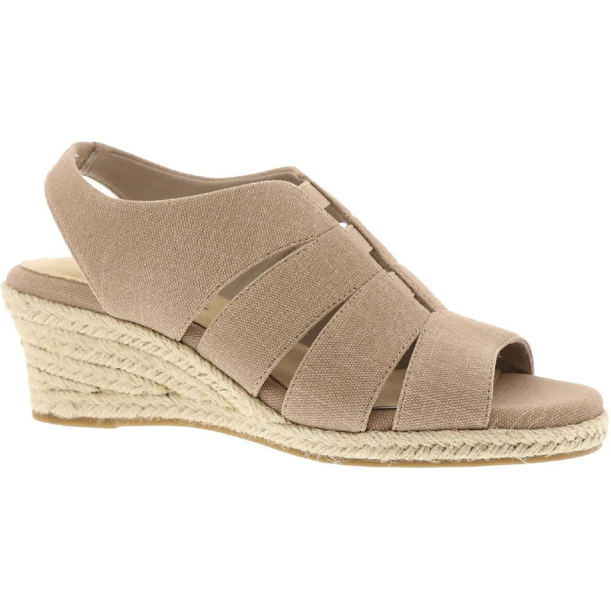 Aziza Womens Wedge Peep Toe Espadrilles