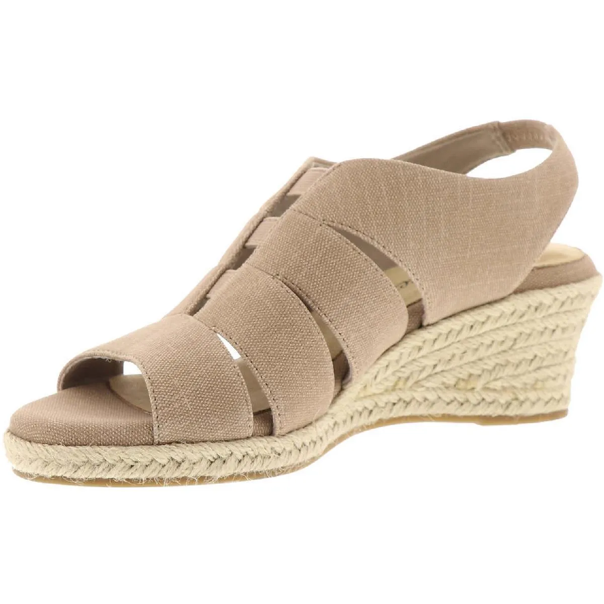 Aziza Womens Wedge Peep Toe Espadrilles