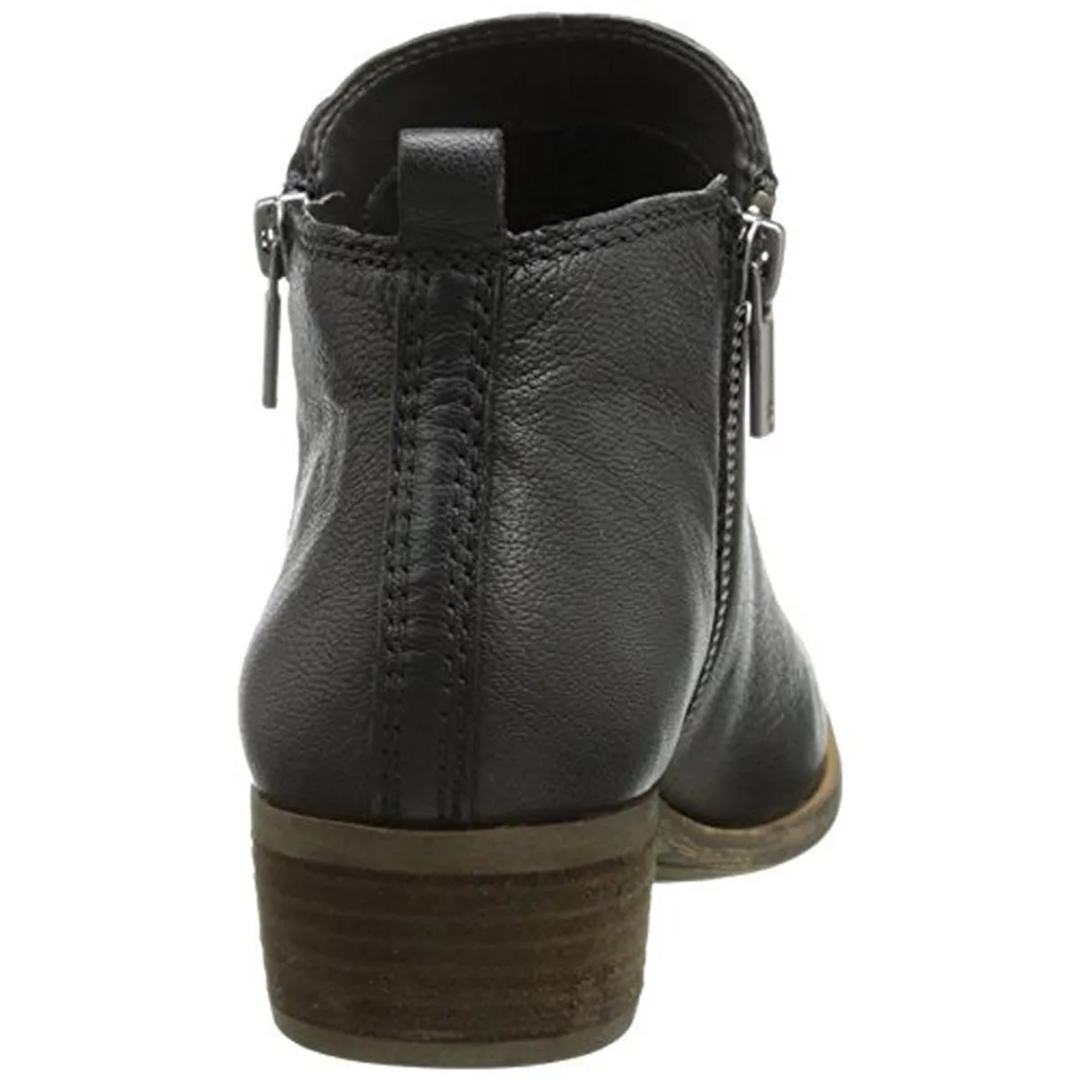 Basel Womens Textured Block Heel Ankle Boots