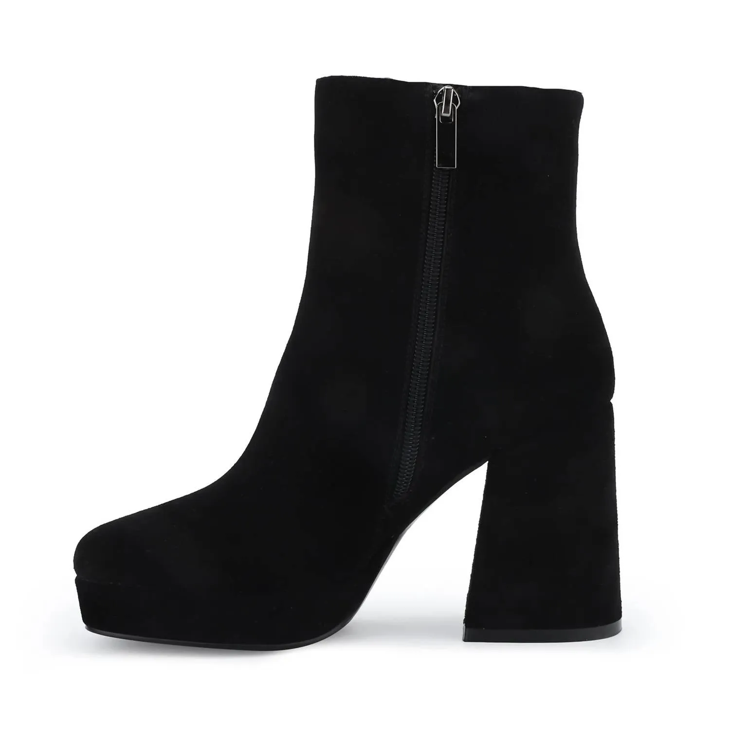 Bayside Suede Boots In Black