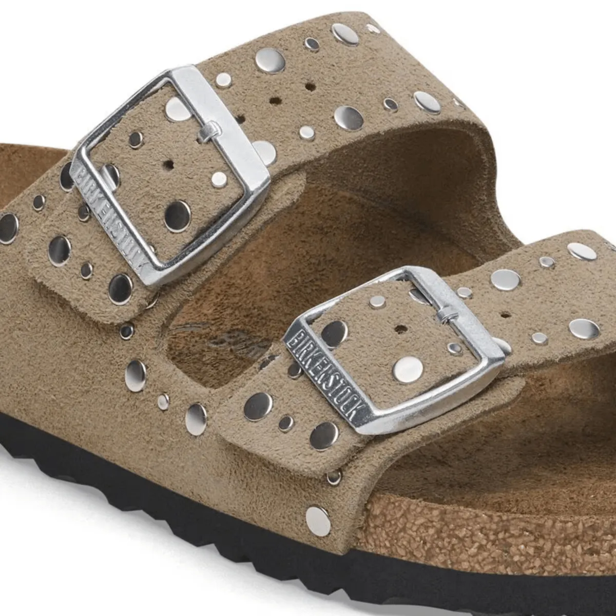 Birkenstock Women's Arizona Rivets Taupe Suede
