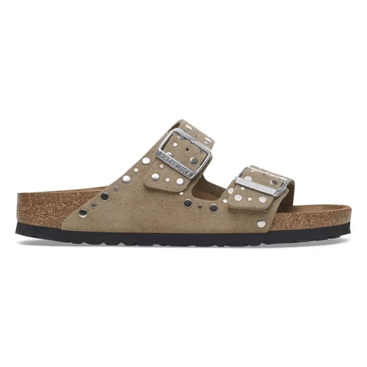 Birkenstock Women's Arizona Rivets Taupe Suede
