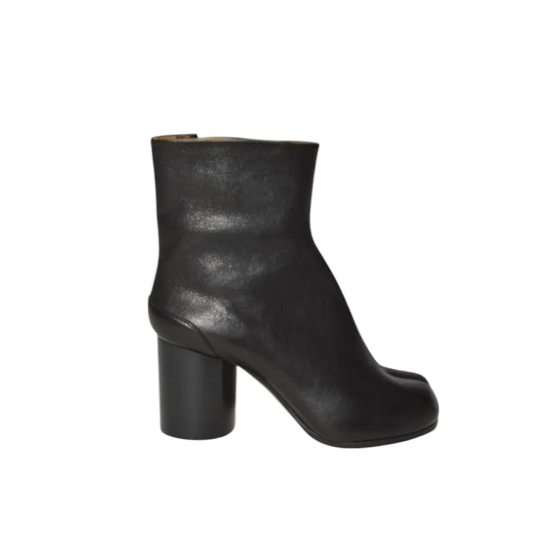 Black Leather Tabi Boots