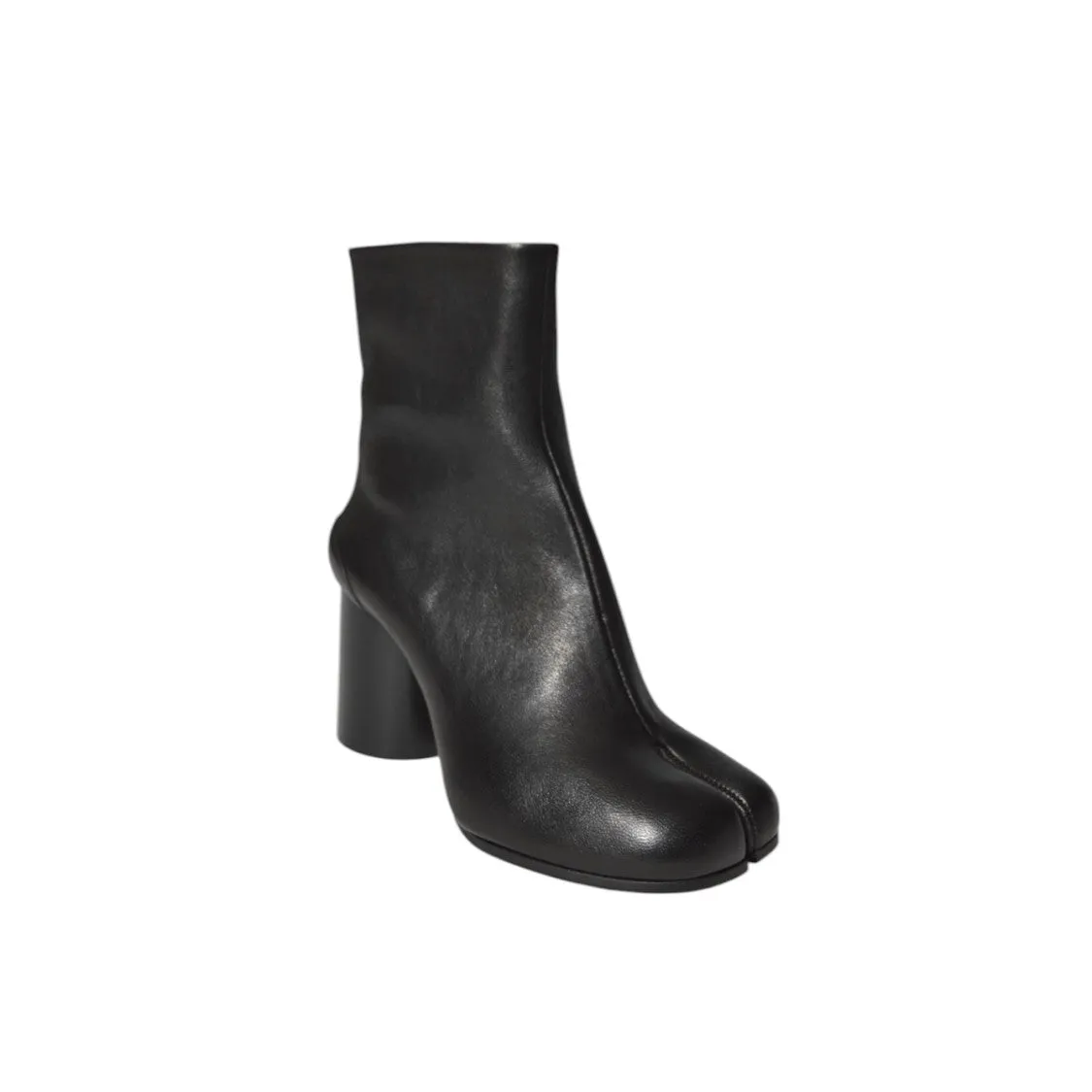 Black Leather Tabi Boots