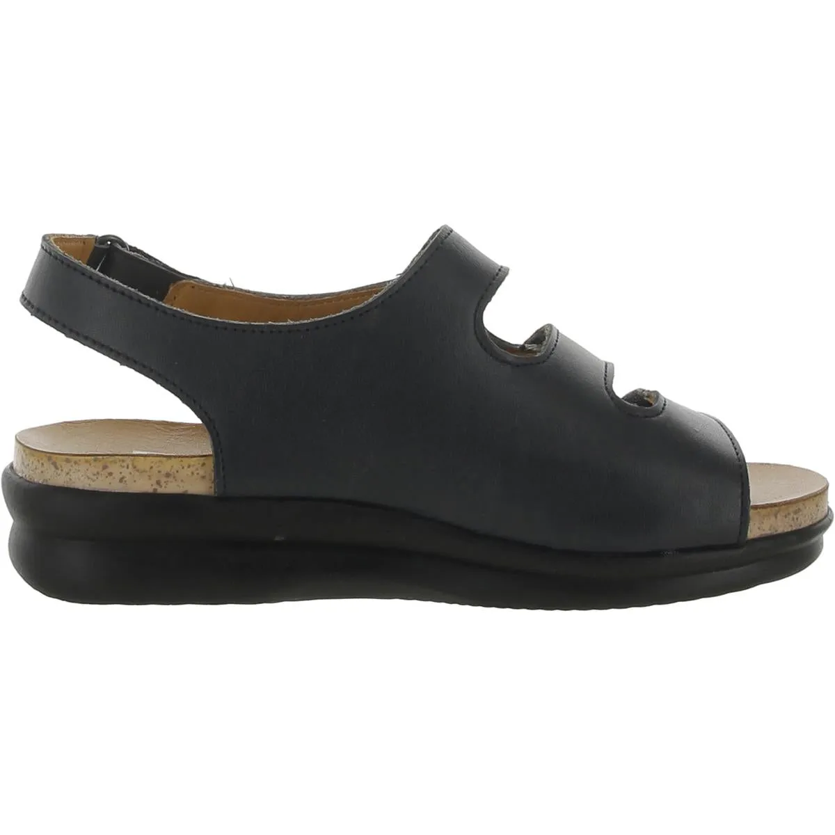 Bonita Womens Leather Peep-Toe Slingback Sandals