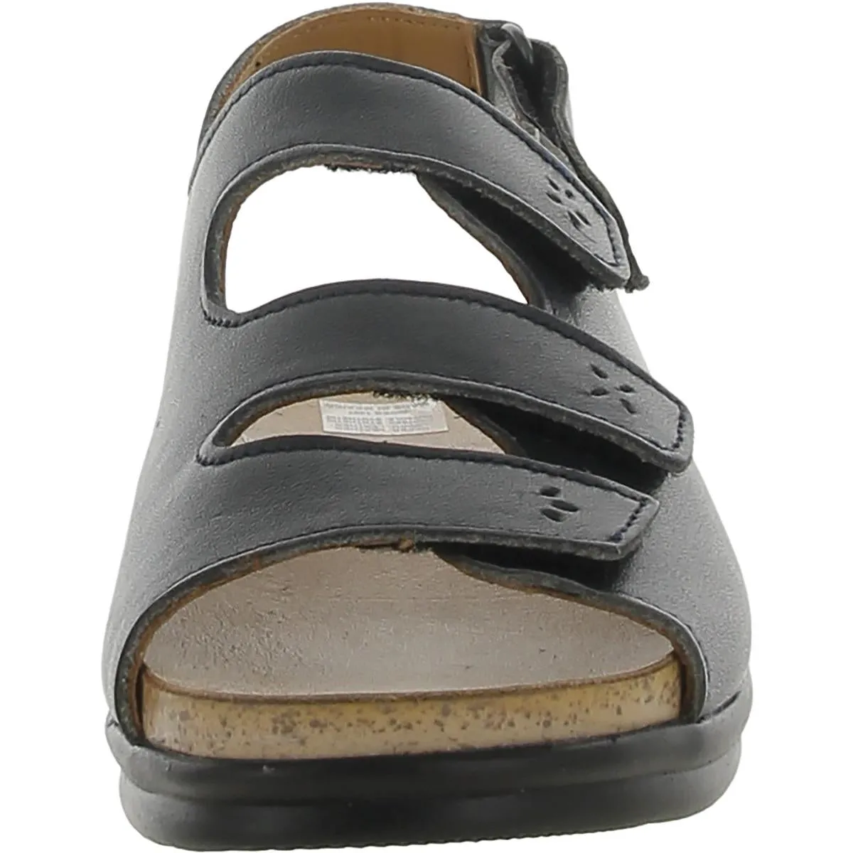Bonita Womens Leather Peep-Toe Slingback Sandals