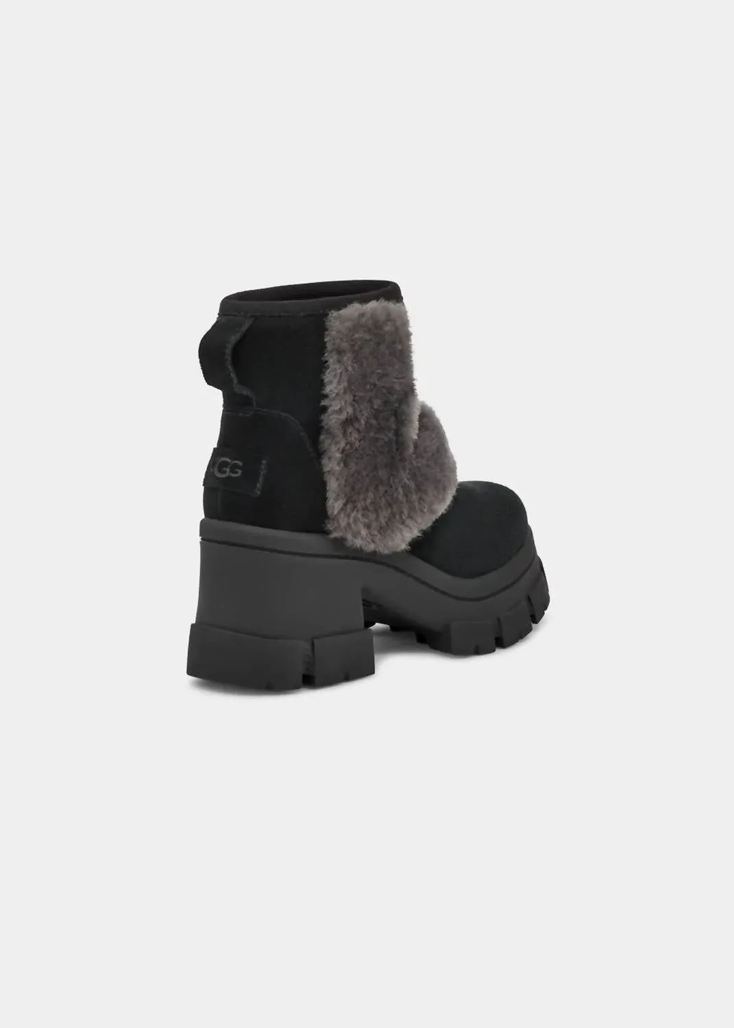 Boots Brooklyn Sunburst Platform Heeled Boot In Black