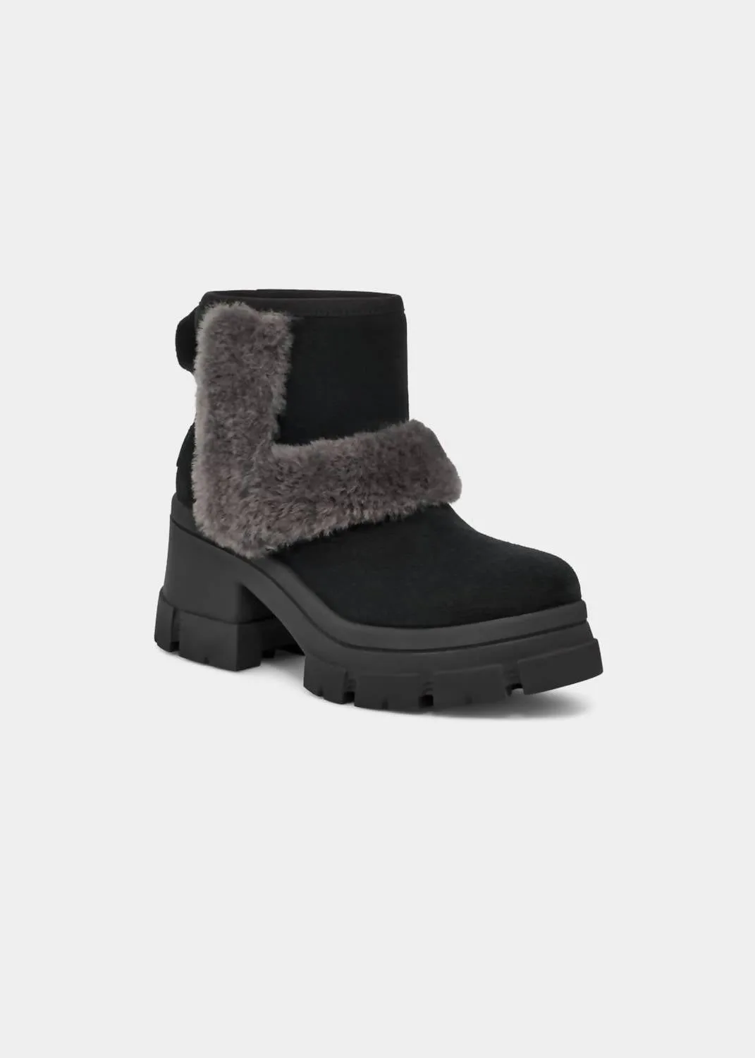 Boots Brooklyn Sunburst Platform Heeled Boot In Black