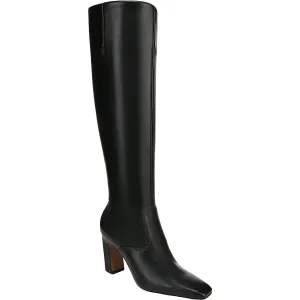Bowman Womens Wide Calf Faux Leather Knee-High Boots