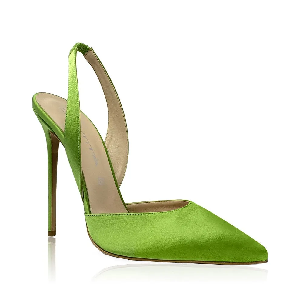 BRIGITTE GREEN SATIN