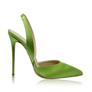 BRIGITTE GREEN SATIN