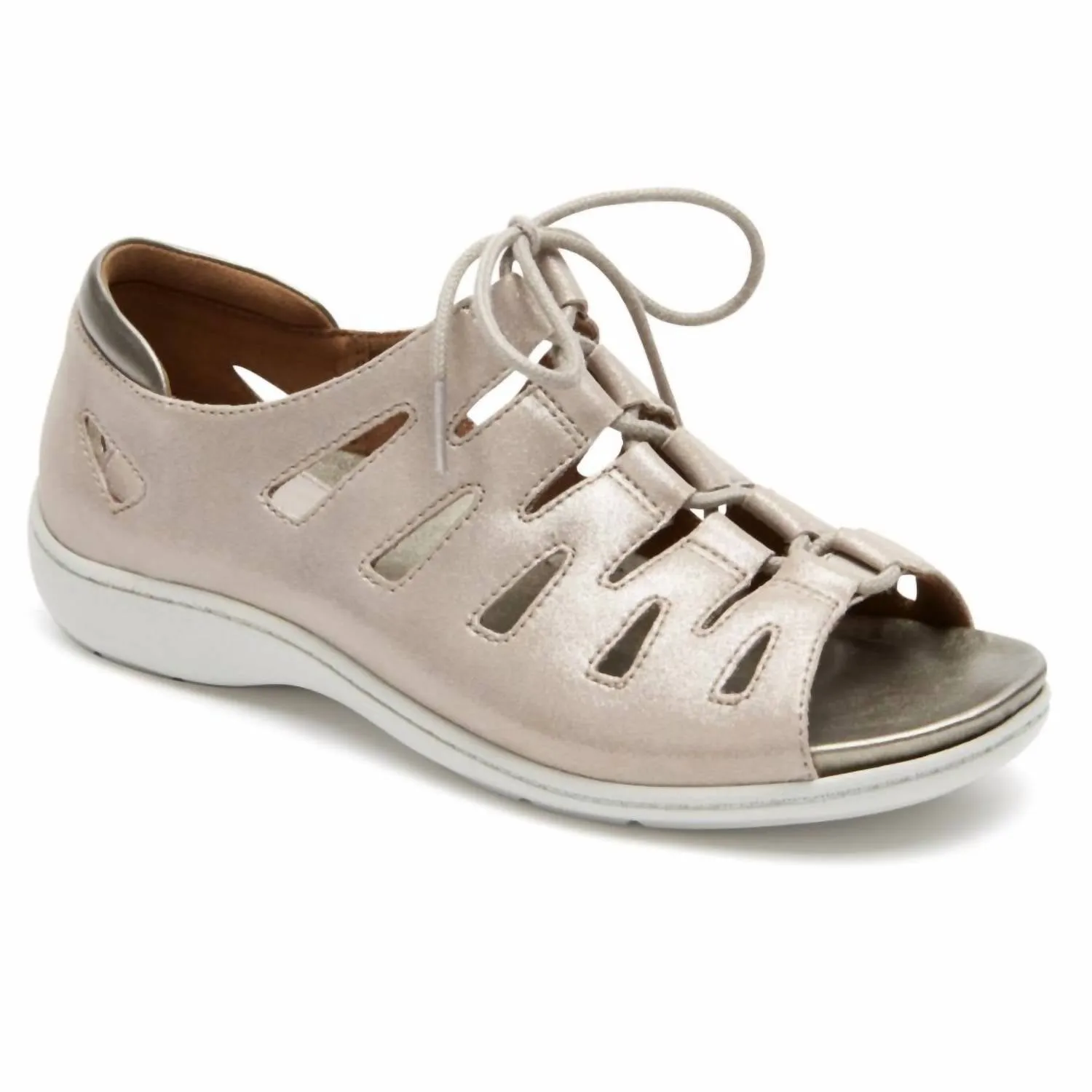 Bromly Ghillie Flat Sandal - B/medium Width In Taupe