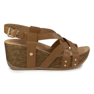 Bussola Women's Formentera Felipa Camel Leather