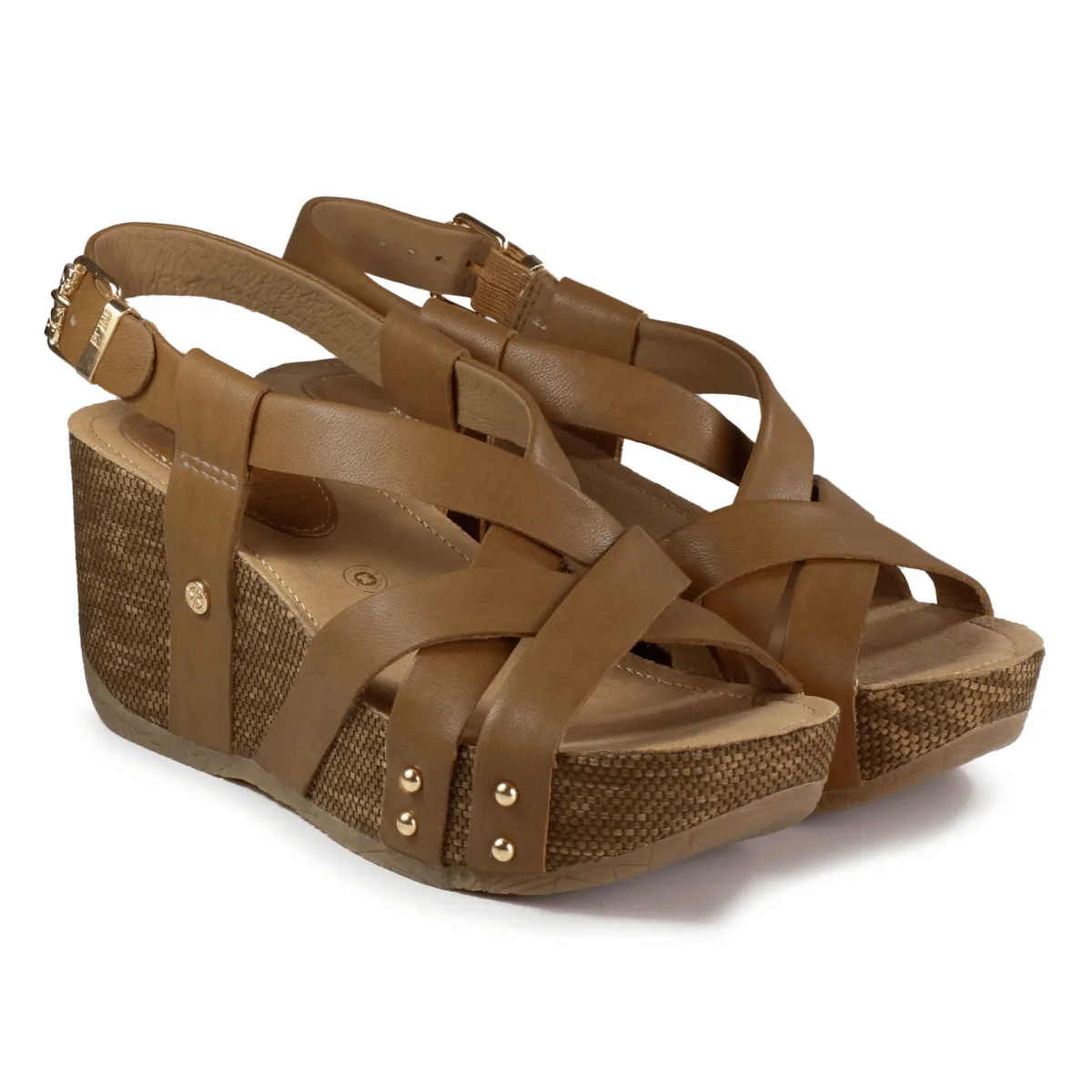 Bussola Women's Formentera Felipa Camel Leather