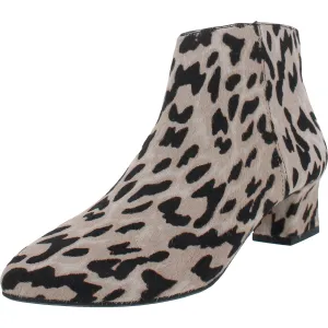 Camden Womens Leather Pointed Toe Ankle Boots