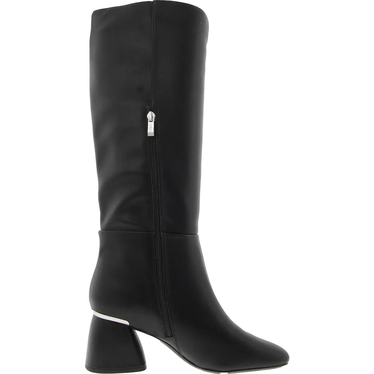 Cana Womens Zipper Faux Leather Knee-High Boots
