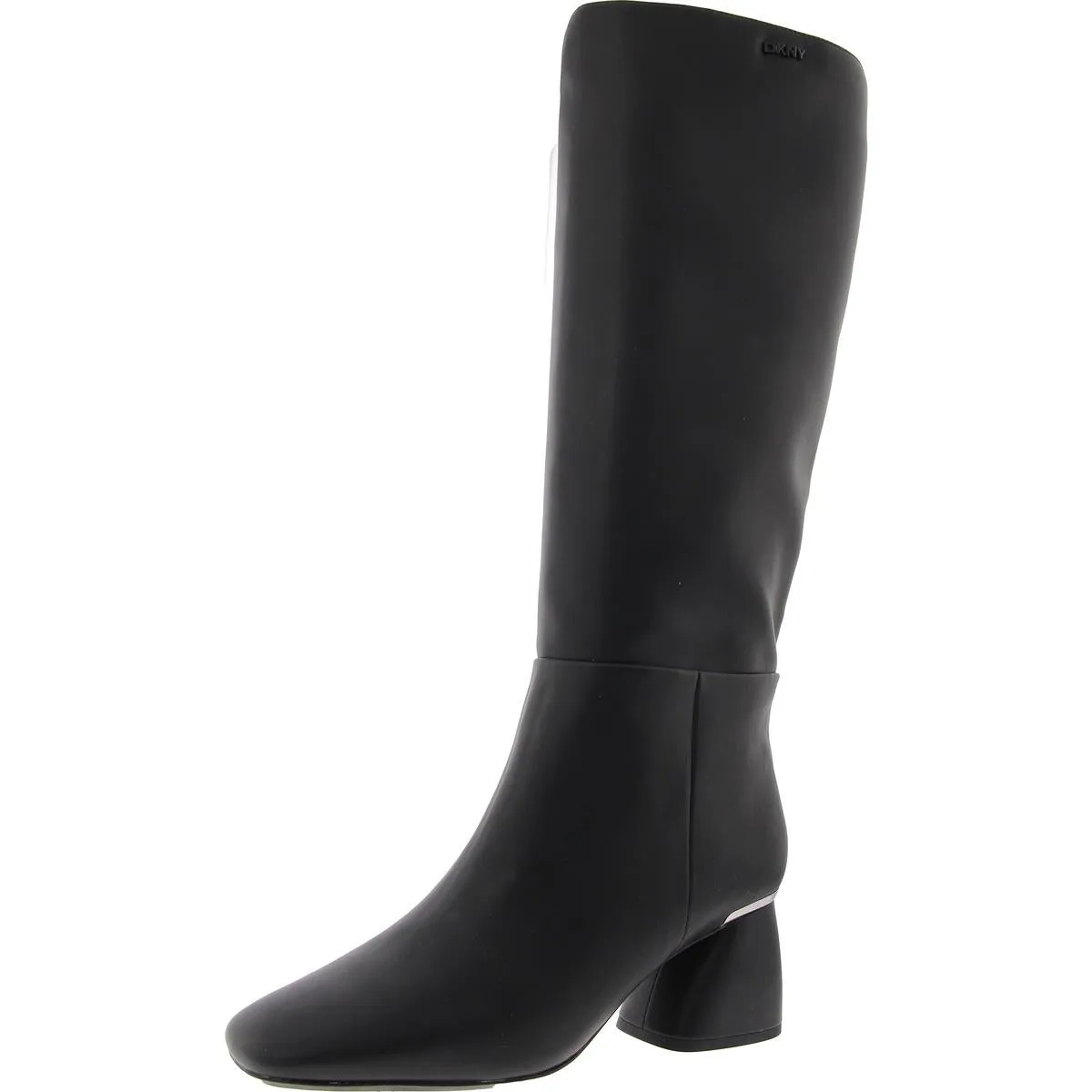 Cana Womens Zipper Faux Leather Knee-High Boots