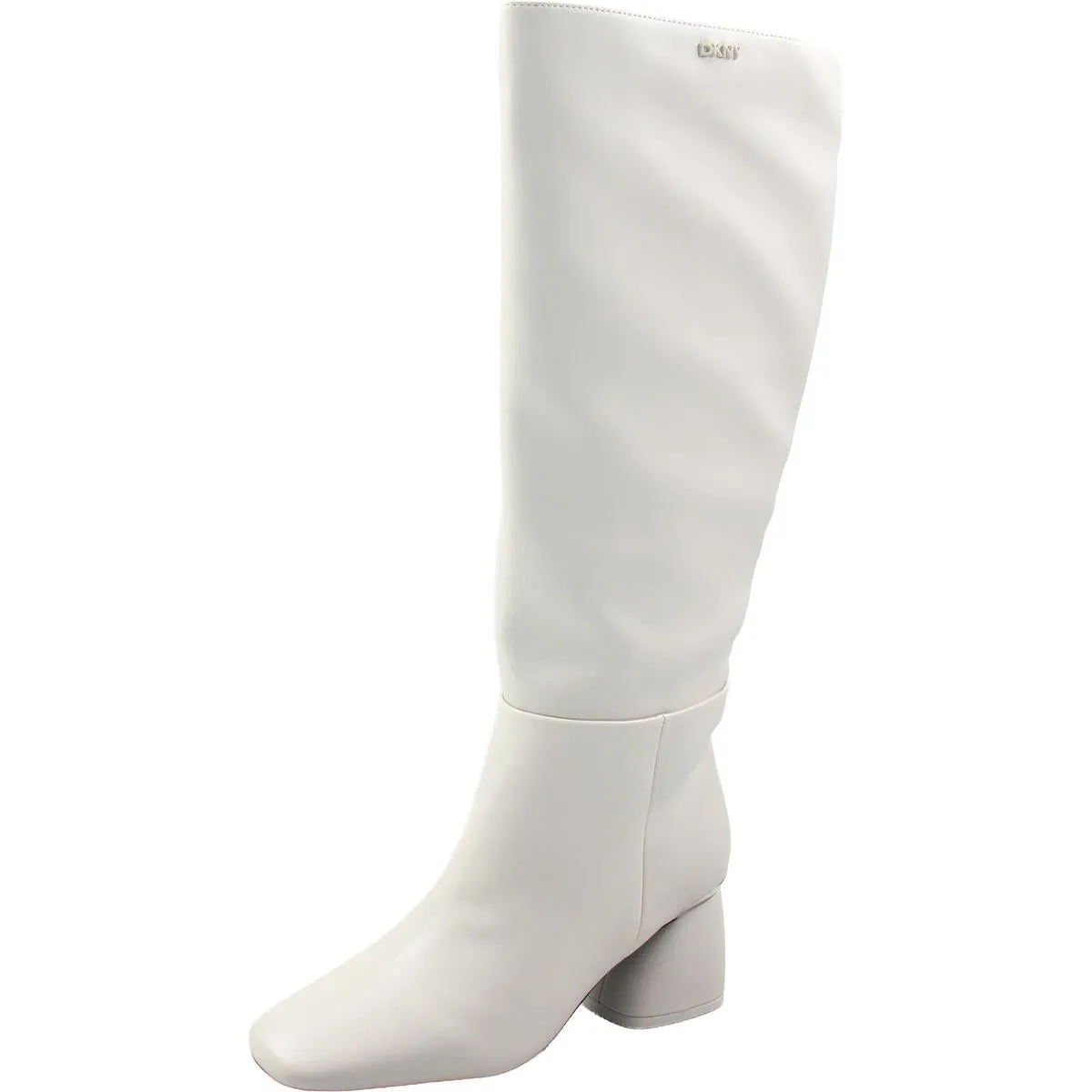 Cana Womens Zipper Faux Leather Knee-High Boots