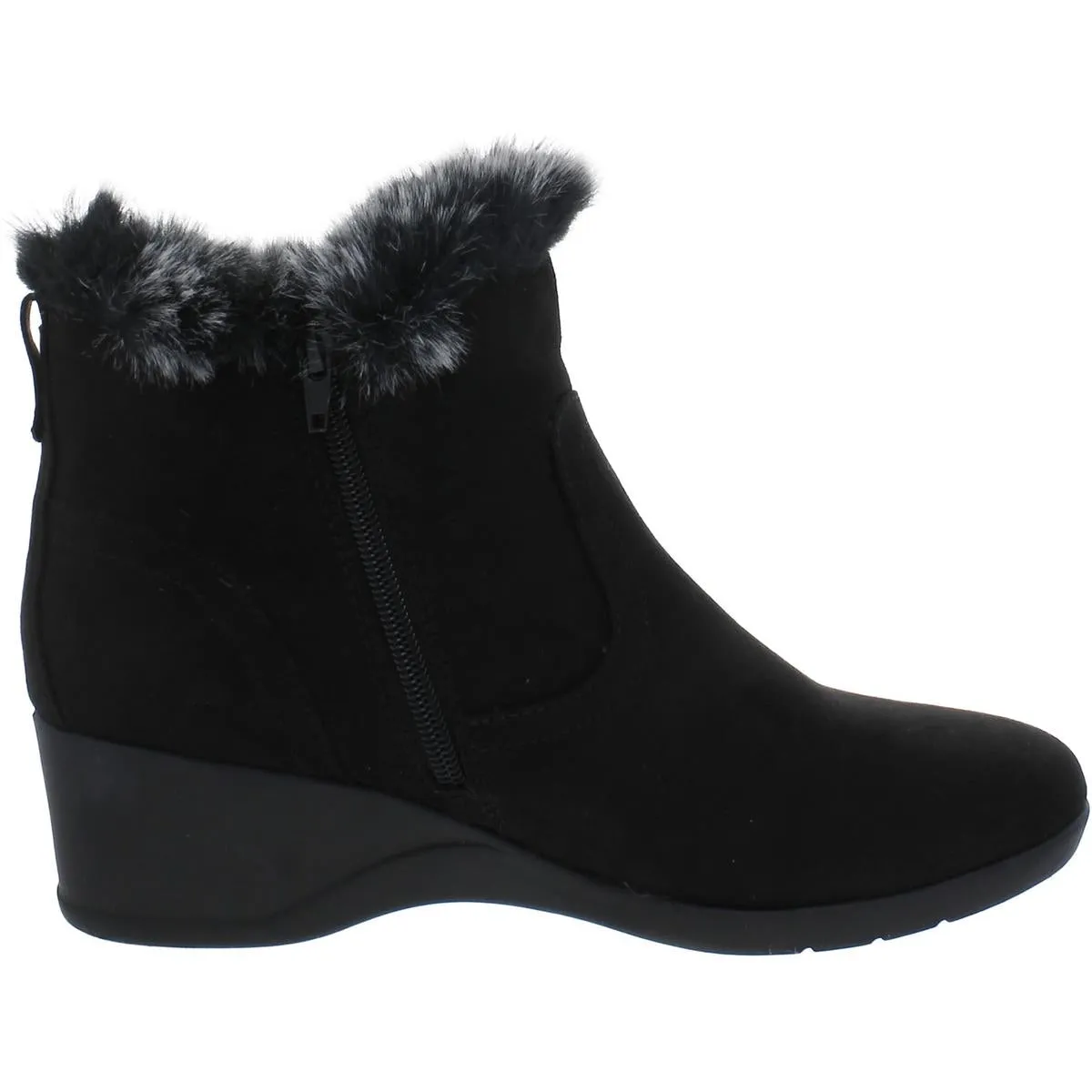 Carleen Womens Faux Suede Ankle Boots