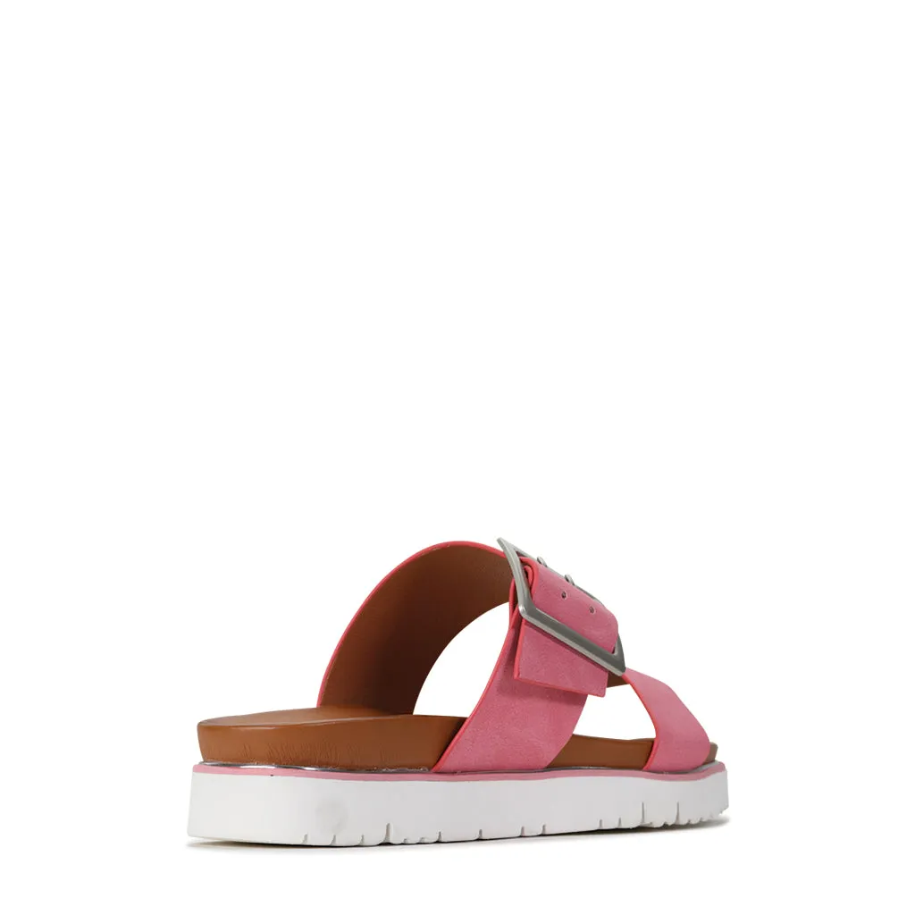 CARMIN DOUBLE STRAP SLIDE SANDAL