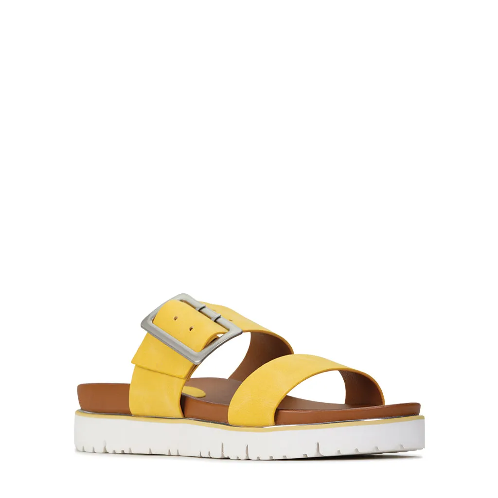 CARMIN DOUBLE STRAP SLIDE SANDAL