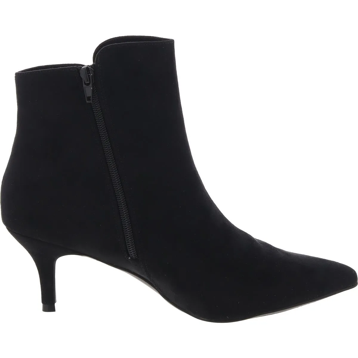 Carminee  Womens Solid Faux Suede Ankle Boots