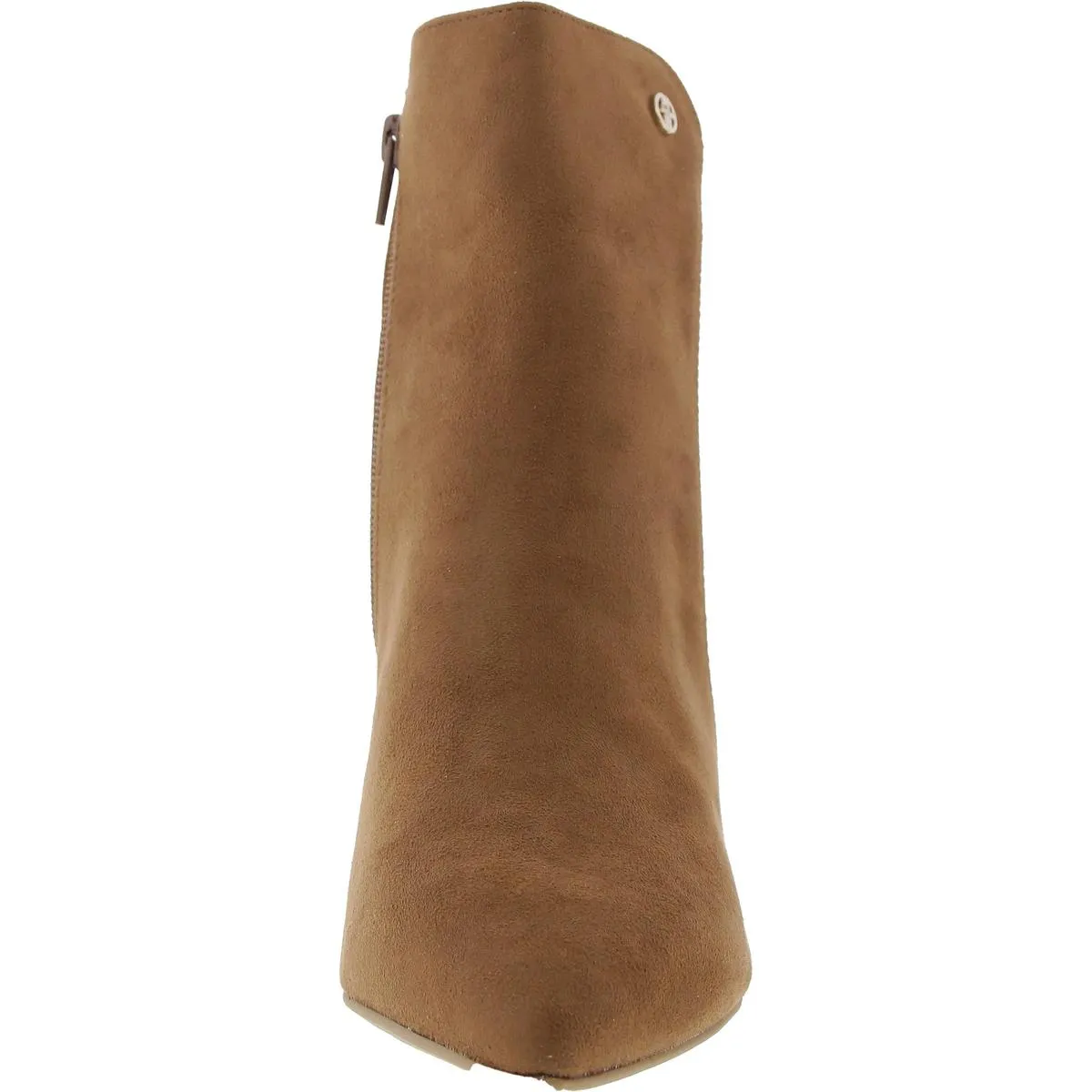 Carminee  Womens Solid Faux Suede Ankle Boots
